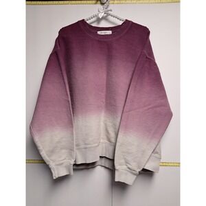 Womens Pink And Gray Ombre Moon Ryder Sweater. Size Medium